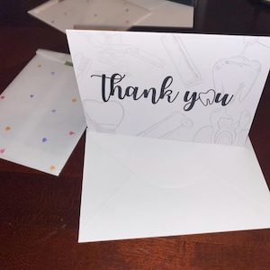 Printable Thank You Card. Printable Dental Card. Dental Thank You Card ...
