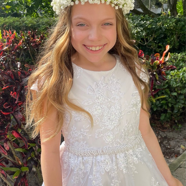 Copricapo Da Bambina Con Fiori Per Matrimonio, Fascia Da Principessa Per Matrimonio Accessorio Per Capelli Colorato Per Bambine Multicolore