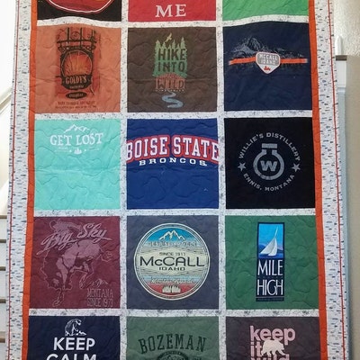 Tee Shirt Quilt Memory Quilt Out of T Shirts Tshirt Quilt Blanket ...