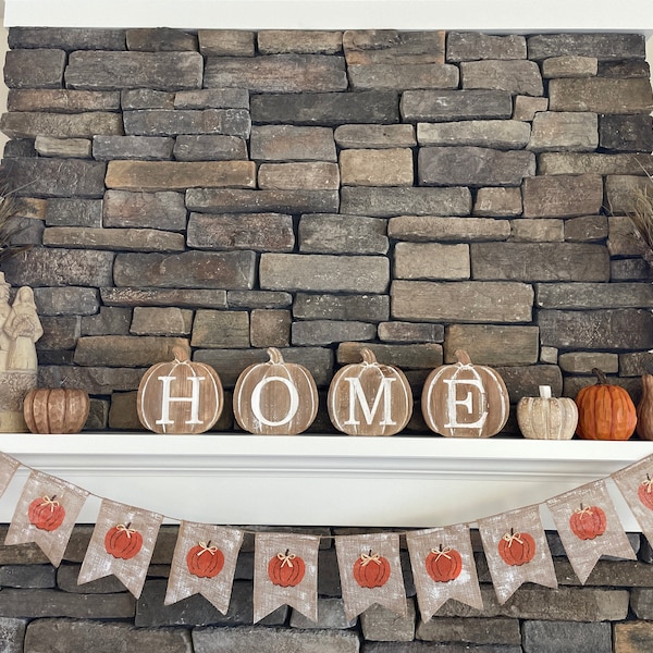 Rustic Pumpkin Banner, Pumpkin Burlap Banner, Fall Pumpkin Banner - Etsy