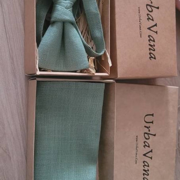 burnt orange bow ties