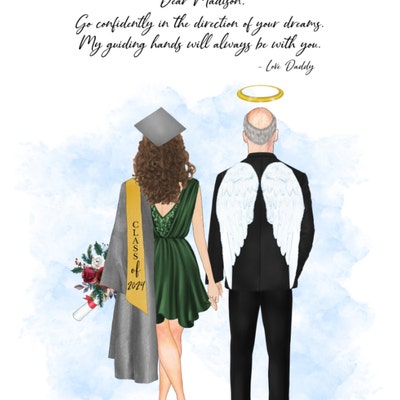 CUSTOM GRADUATION MEMORIAL Print Gift-family Memorial Print ...