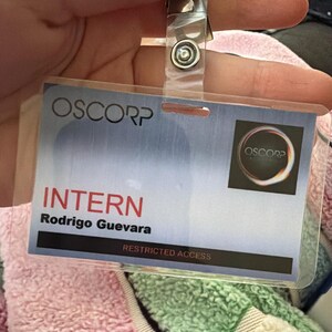 OSCORP Intern ID Badges Inspired by The Amazing Spider-Man - Etsy 日本