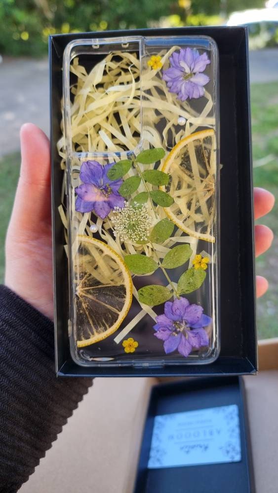 Real Pressed Flower Phone Case for iPhone 15 14 13 12 11 Pro Max X XR SE case, Samsung Galaxy S23 S24 Ultra case, Google Pixel 8 9 Pro case