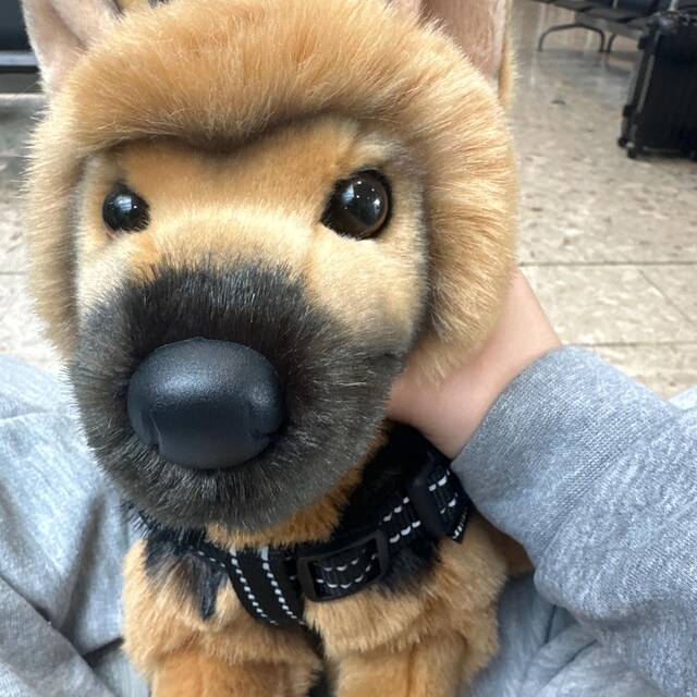 ESSA ジャーマンシェパード犬 感情支援ぬいぐるみ 名入れギフト玩具