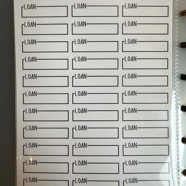 Personalized Script Dash Quarter Box Label Planner Stickers With Your ...