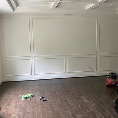 Living Room Wall Trim Ready to Go Wall Paneling Kit Wall - Etsy