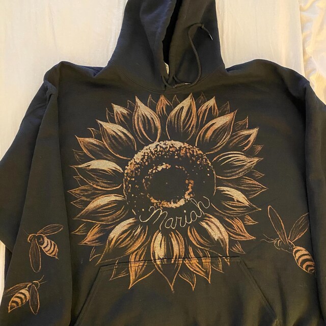 Selected innovativ Black Sunflower Hoodie