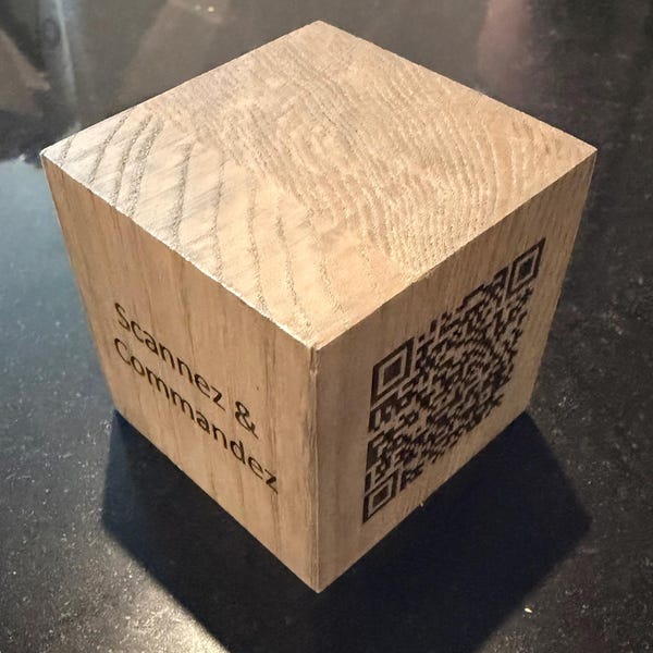 Custom Wooden QR Code Sign, QR Code Menu Sign, Wood Logo Sign, Custom ...