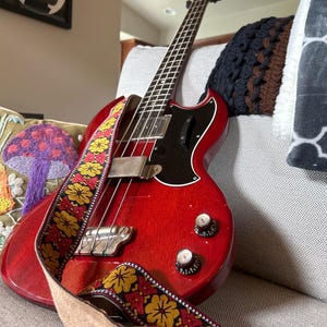 Vintage 70s 'haze' Hippie Guitar - Camera - Bag Strap - Etsy