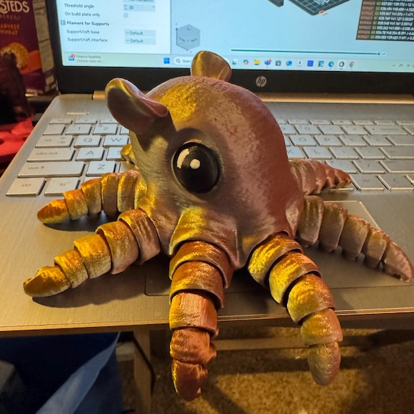 Ball Python Snake Digital .STL File for 3d Printing, Articulated Fidget ...