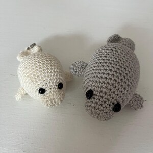 LOW SEW かぎ針編みマナティーあみぐるみパターン、ジュゴン、アザラシ