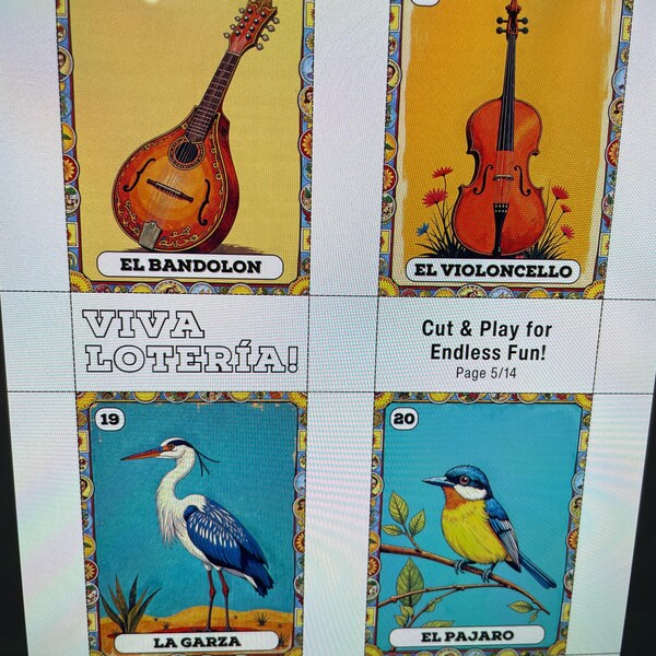 Printable Lotería Deck – 54 PNG Cards &amp; 30 Boards | Traditional Mexican Game | Vintage Art for ...