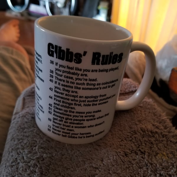 Ncis 2023 gibbs rules coffee mug farewell edition all 38 rules etsy