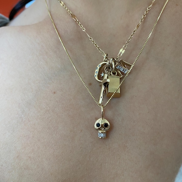 Solid 14k Gold Mouse Pendant, 14k Gold Rat Pendant, Gold Animal Jewelry ...