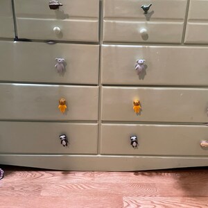 Ceramics Drawer Knobs for kids/ animals children Drawer Pulls for nursery/Cabinet Pulls/Wardrobe Pull/cute animals  Knob /restaurant  Knob