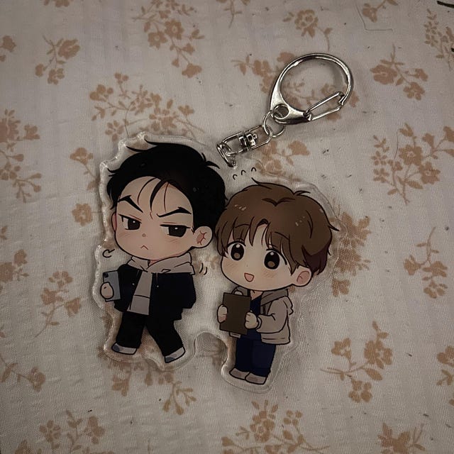 Jinx BL Keychains - Kim Dan, Joo Jaekyung, Boy Love Manhwa, manga