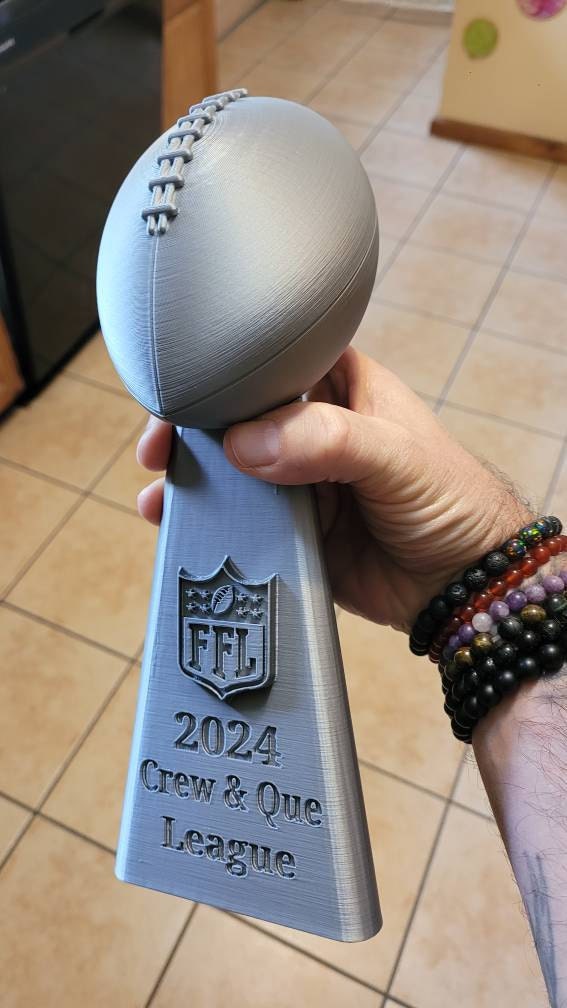 Fantasy Football Trophy - Inspired By Lombardi Trophy Replica