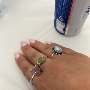 Customer photo from Jessica, Raw Peridot Ring in Yellow Gold