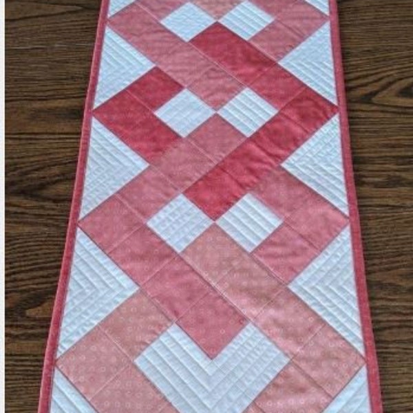 PDF Pattern for Interlocking Squares Table Runner, DIGITAL Pattern - Etsy