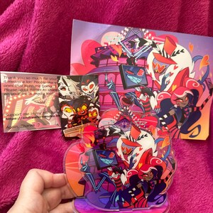 Vees Acrylic Standee Hazbin Hotel Valentino Vox Velvette Standees