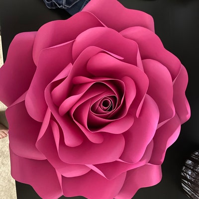 SVG PNG DXF Full Size Tiny Rose 6 of Large and Medium Rose Paper Flower ...