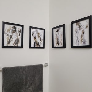 Couple Art Print Man and Woman Drawing Anniversary Gift - Etsy