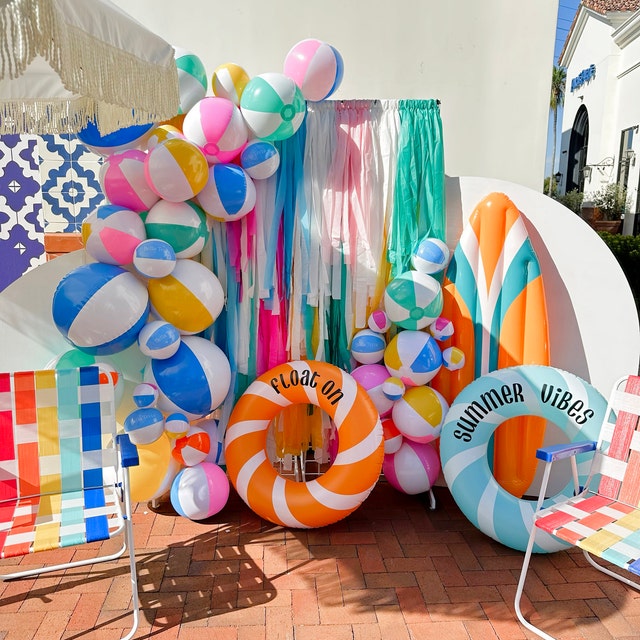 Beach Ball Vibes Backdrop – Oh My Darling Party Co