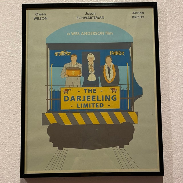 The Darjeeling Limited Print Wes Anderson Print Minimalist 