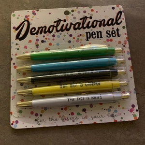 Demotivational Pen Set 