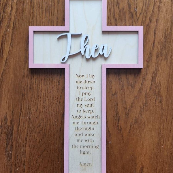 Personalized Memorial Wooden Cross | Custom Remembrance Gift | in