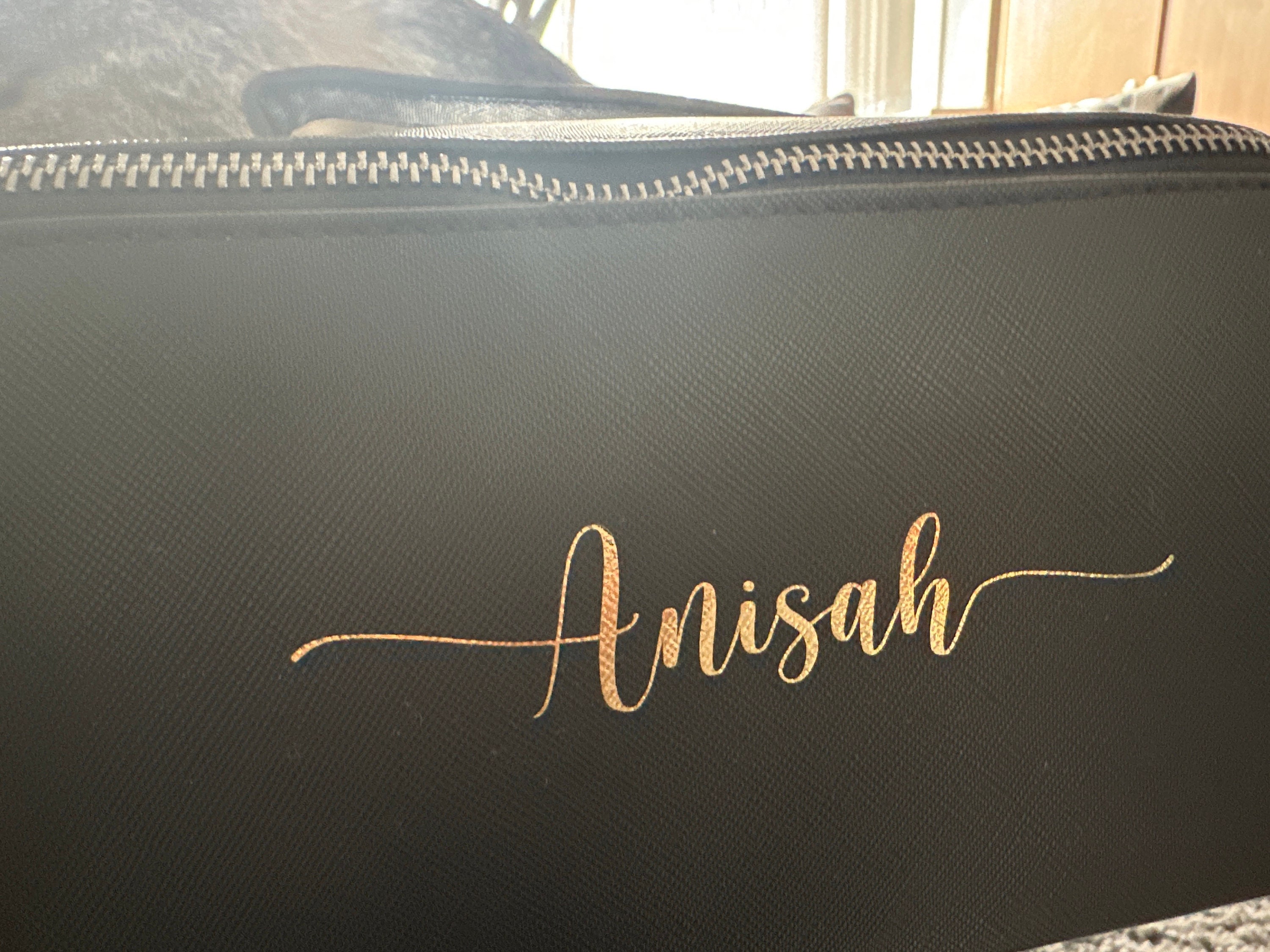 Personalisierte Monogramm Kosmetiktasche, personalisierte Schminktasche, personalisiertes Geschenk für sie, personalisiertes Geschenk für Brautjungfern, Makeup Organizer, Make-up