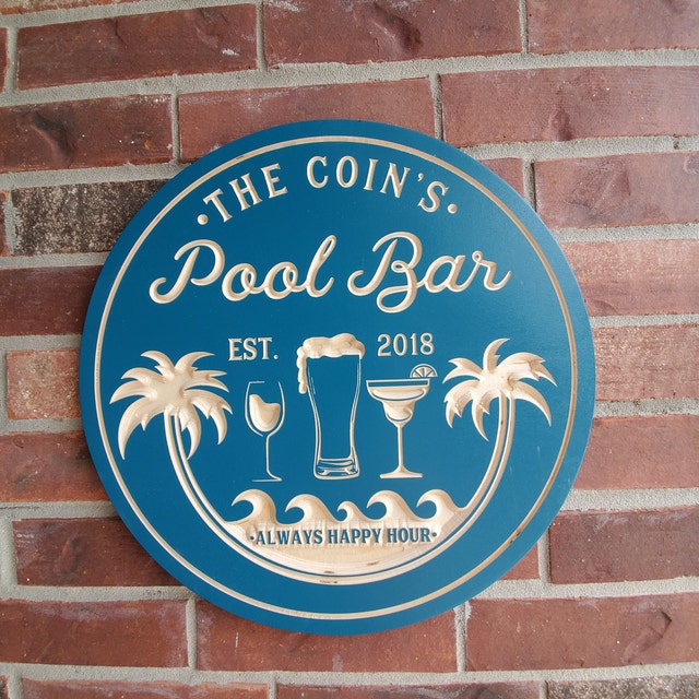 Vintage Tiki Bar Arrow Wood Sign Wooden Plaque Hanging Plaque For Bar Pub Wall Decoration Indicator Hanging Irregular Sign 4 thumbnail image