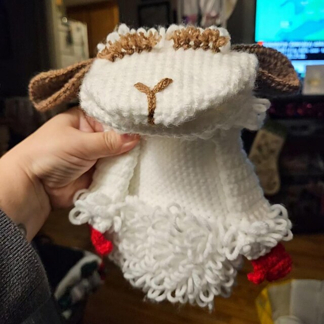 Love VintageGraphpaper × LECHOPPE コット RETIREMENT SALE *** Vintage Crochet Pattern Lambchop Glove Puppet