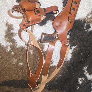 Leather Revolver Shoulder Holster Fits S&W Model 686 - Etsy