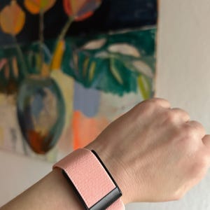 Lunar Straps - Fascia per bicipiti compatibile con Whoop 5.0, traspirante, per sport bizep (Desert Beige