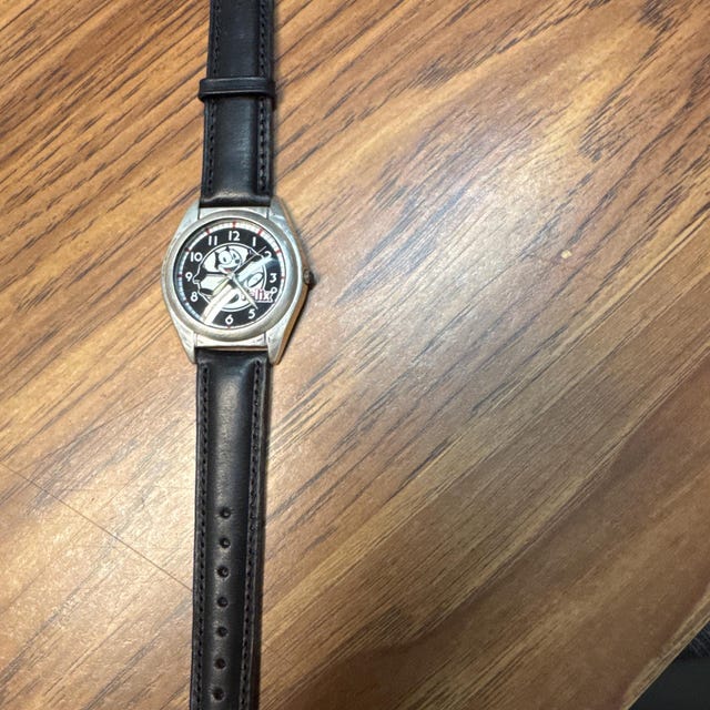 Vintage Fossil Felix the Cat Watch, Limited Edition Leather Band
