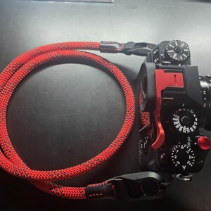 NEW DESIGN Peak Design Red Rope Camera Strap Handmade