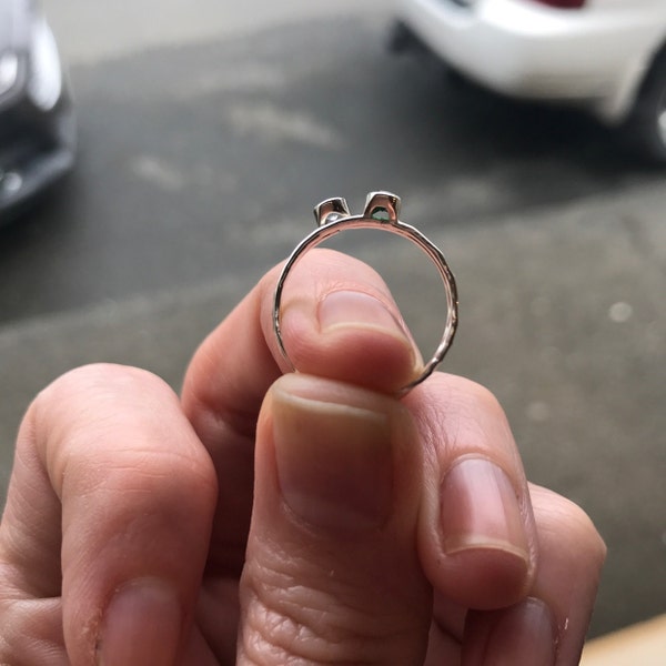 Stackable Mothers Ring Stackable Birthstone Rings Sterling Silver