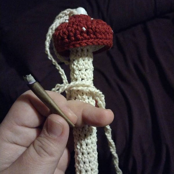 Mushroom Vape Pen Holder Crochet Mushroom Vape Pouch Vape Purse Vape
