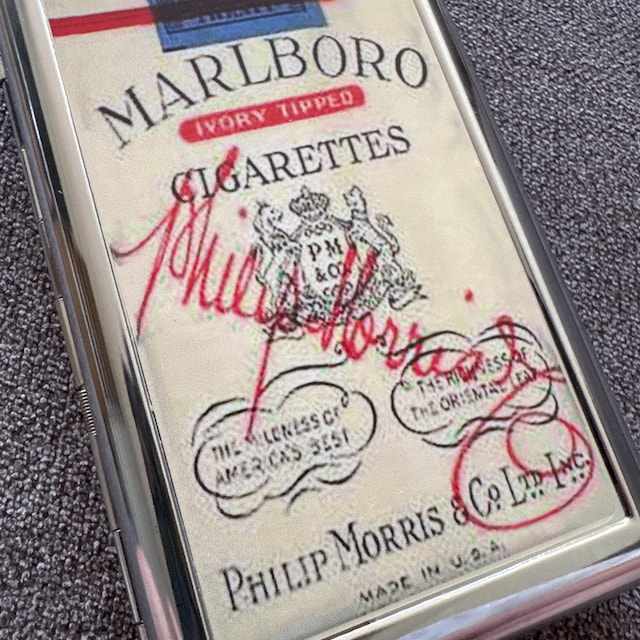vintage marlboro cigarette case Premium Antique Marlboro Cigarette Case W/Built in Lighter for Kings & 100's