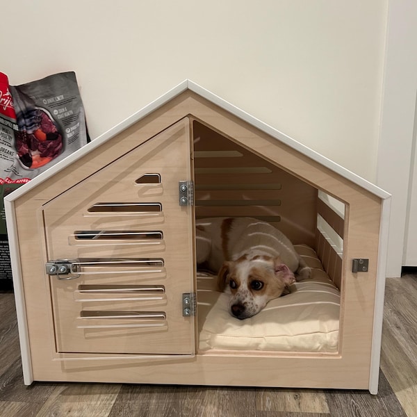 Image showcasing Modern Design Dog Crate With Acrylic Door Venlo. Dog House/dog Bed/dog ...