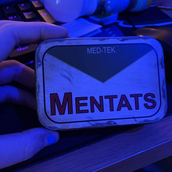 Mentats Sticker Mentats Fixer Med-tek Chem Tin Prop - Etsy