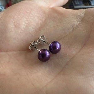 PEARL STUDS SUSPENDER ameri （STUDDED PEARL DOME EARRINGS