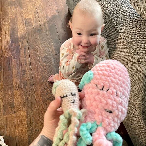 Crochet Octopus NICU Octopus Stuffed Octopus Preemie Octopus