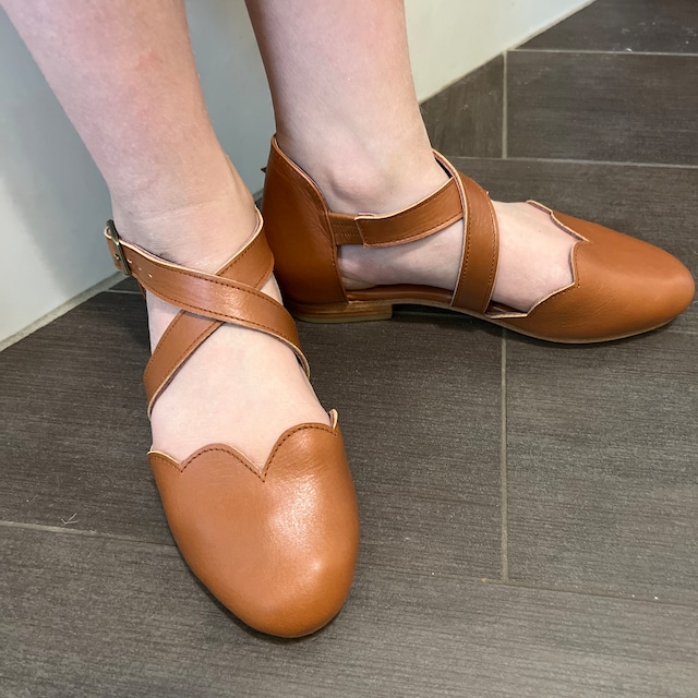 Mangrove leather cheap flats