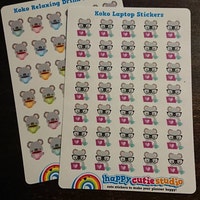 35 Cute Koko the Koala Laptop/work/computer Planner Stickers - Etsy