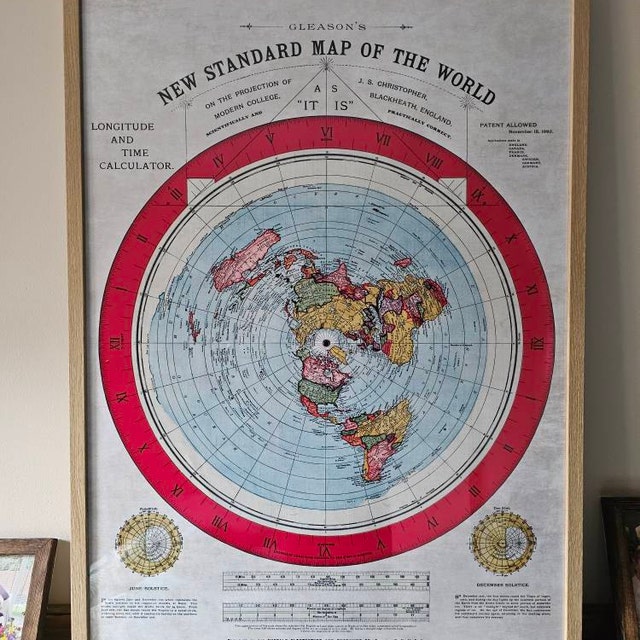 アレクサンダー・グリーソンの世界地図 61x91cm 大型ウォール