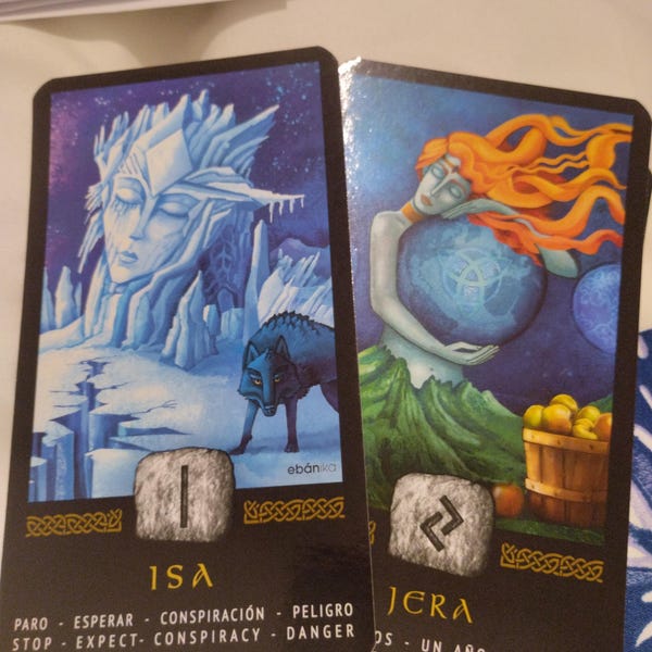 ORACLE RUNES TAROT - to Learn to Read the Runes - Text in Spanish ...