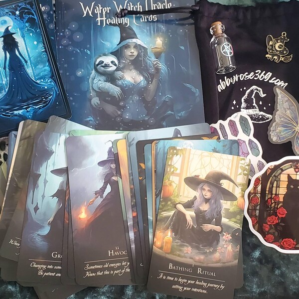 Water Witch Emotional Healing Oracle Deck 33 Cards - Etsy
